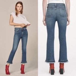RAG & BONE Hana Mini Cropped Boot Blue 25